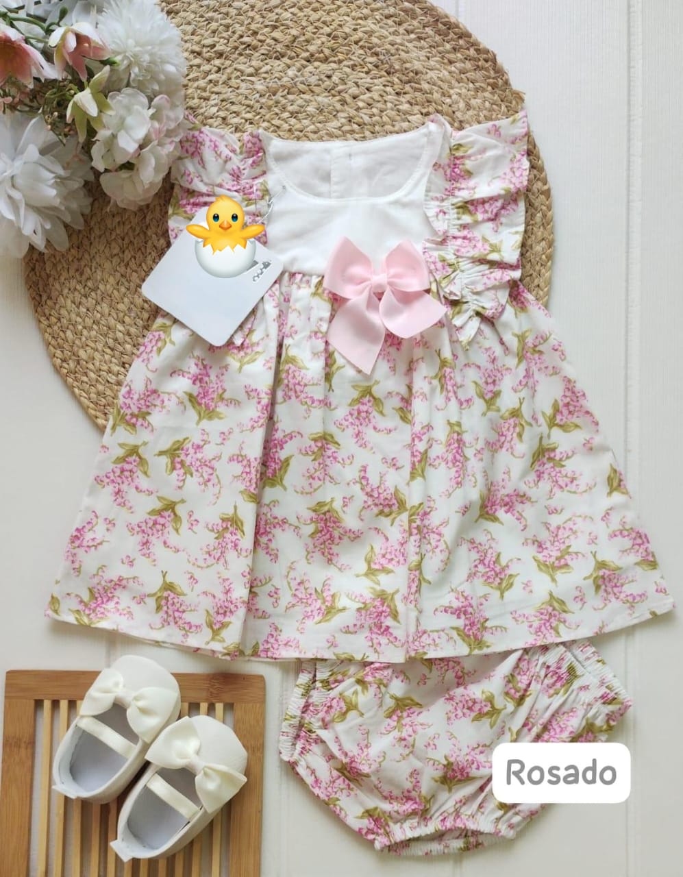VESTIDO FLORES BEBE