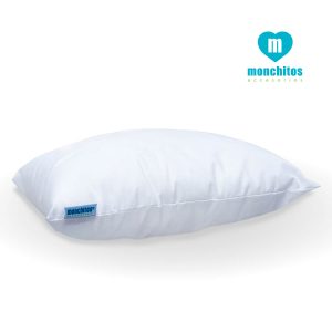 ALMOHADA PEQUEÑA BLANCA MONCHITOS