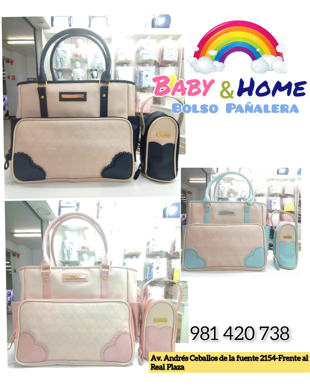 PAÑALERA BOLSO ELEGANTE-LAZO