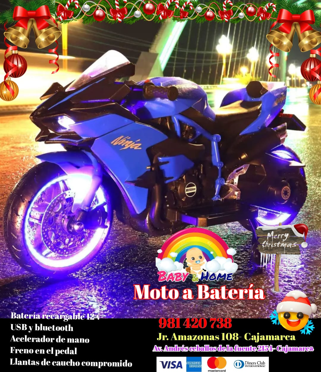 MOTO A BATERIA NINJA (AGOTADO)