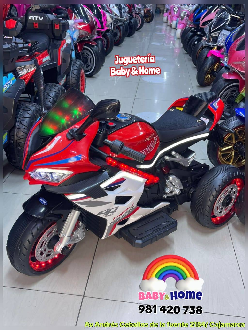 MOTO A BATERIA APRILA TRES RUEDAS