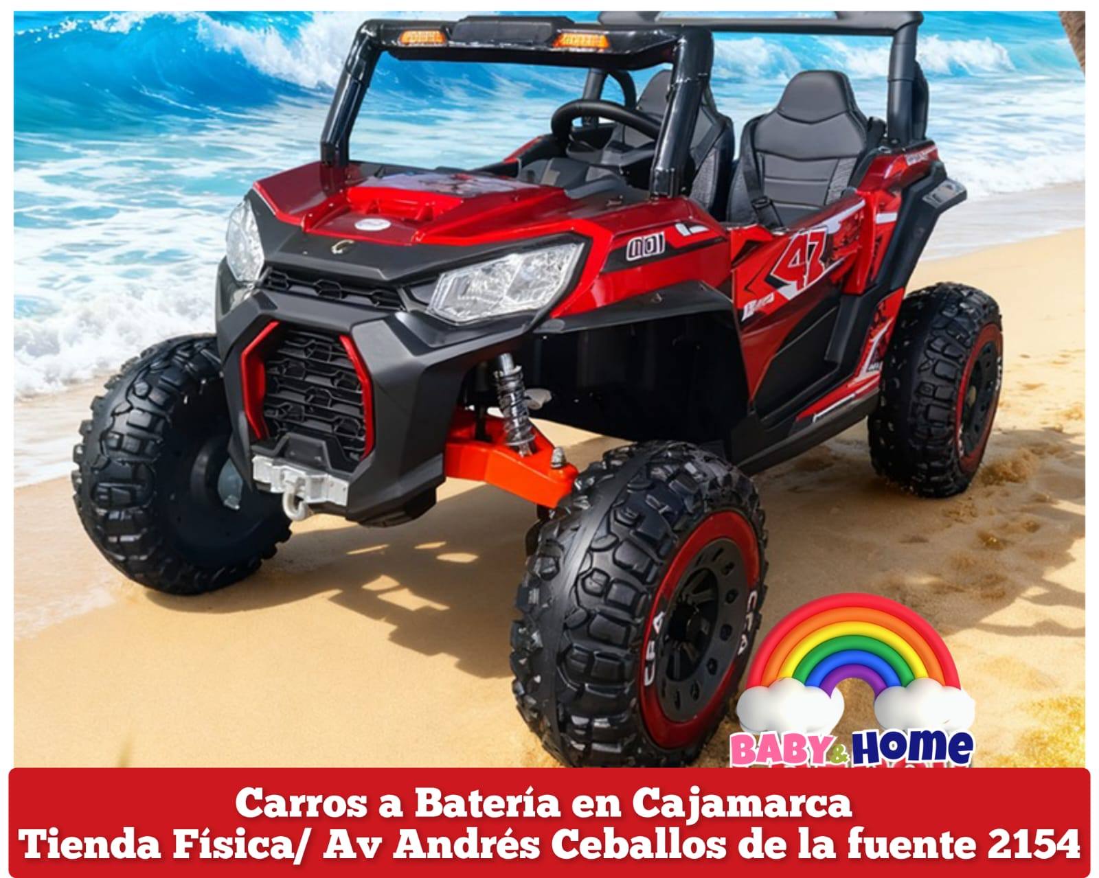 CARRO A BATERIA Y CONTROL MODELO ARENERO PRO