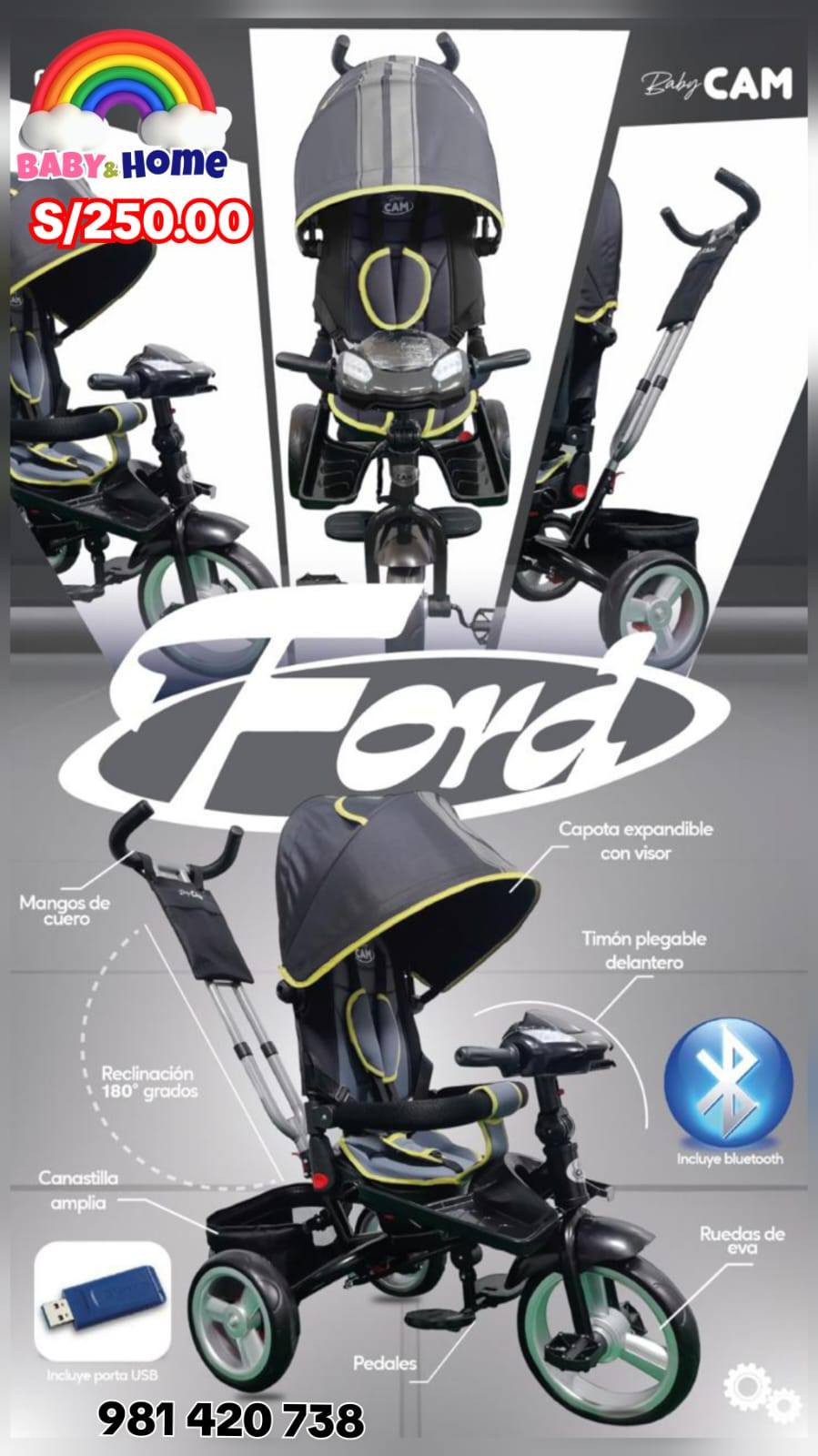 TRICICLO EVOLUTIVO FORD