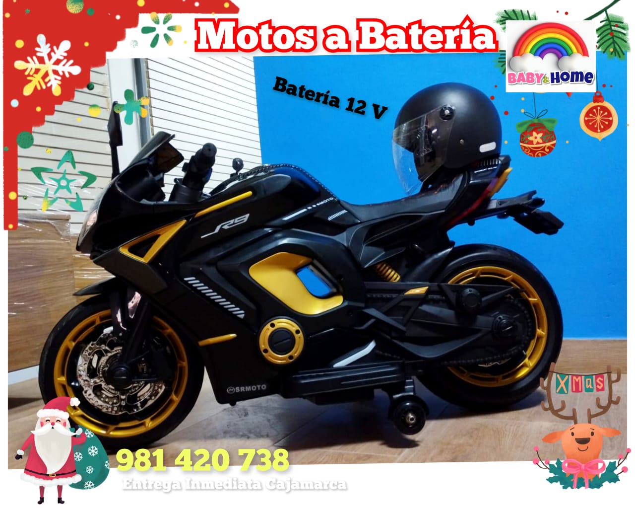MOTO A BATERIA ELECTRICA CASCO