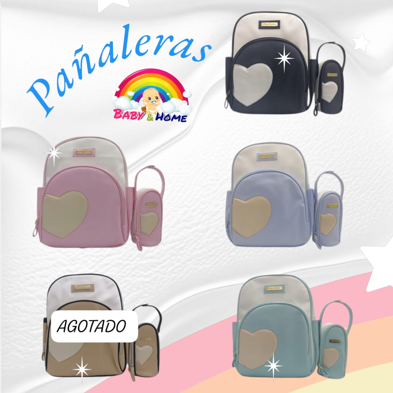 PAÑALERA CORAZON MOCHILA