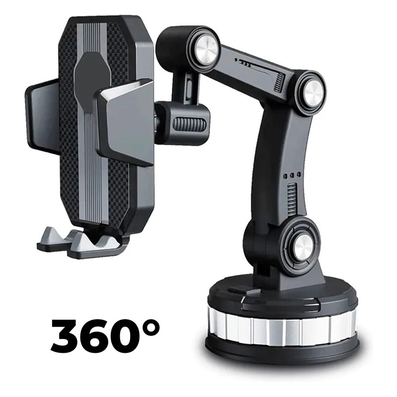 Soporte Holder de Celular 360 para Auto Universal Negro