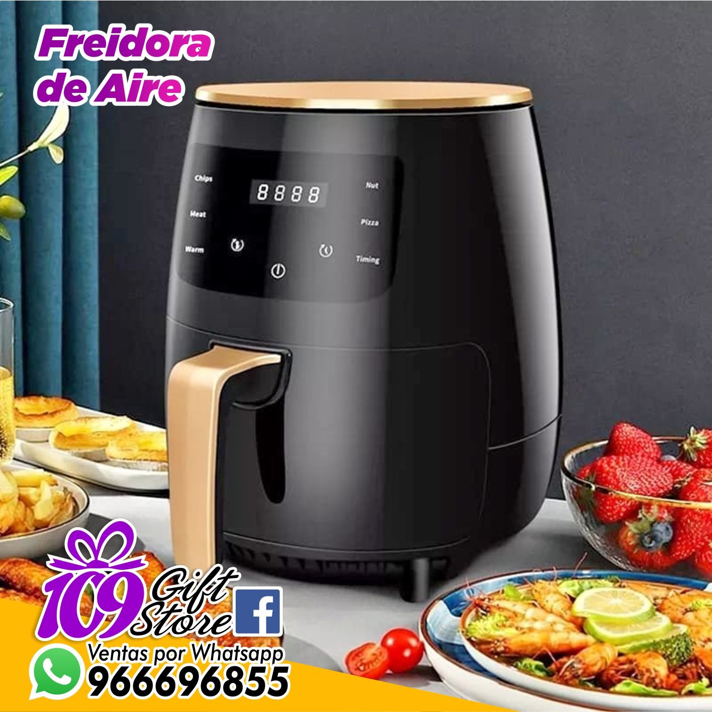 Freidora de Aire Silver Crest 6L