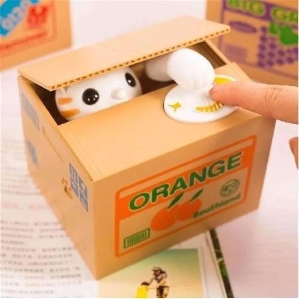 Alcancía Gatito/Panda Roba Monedas