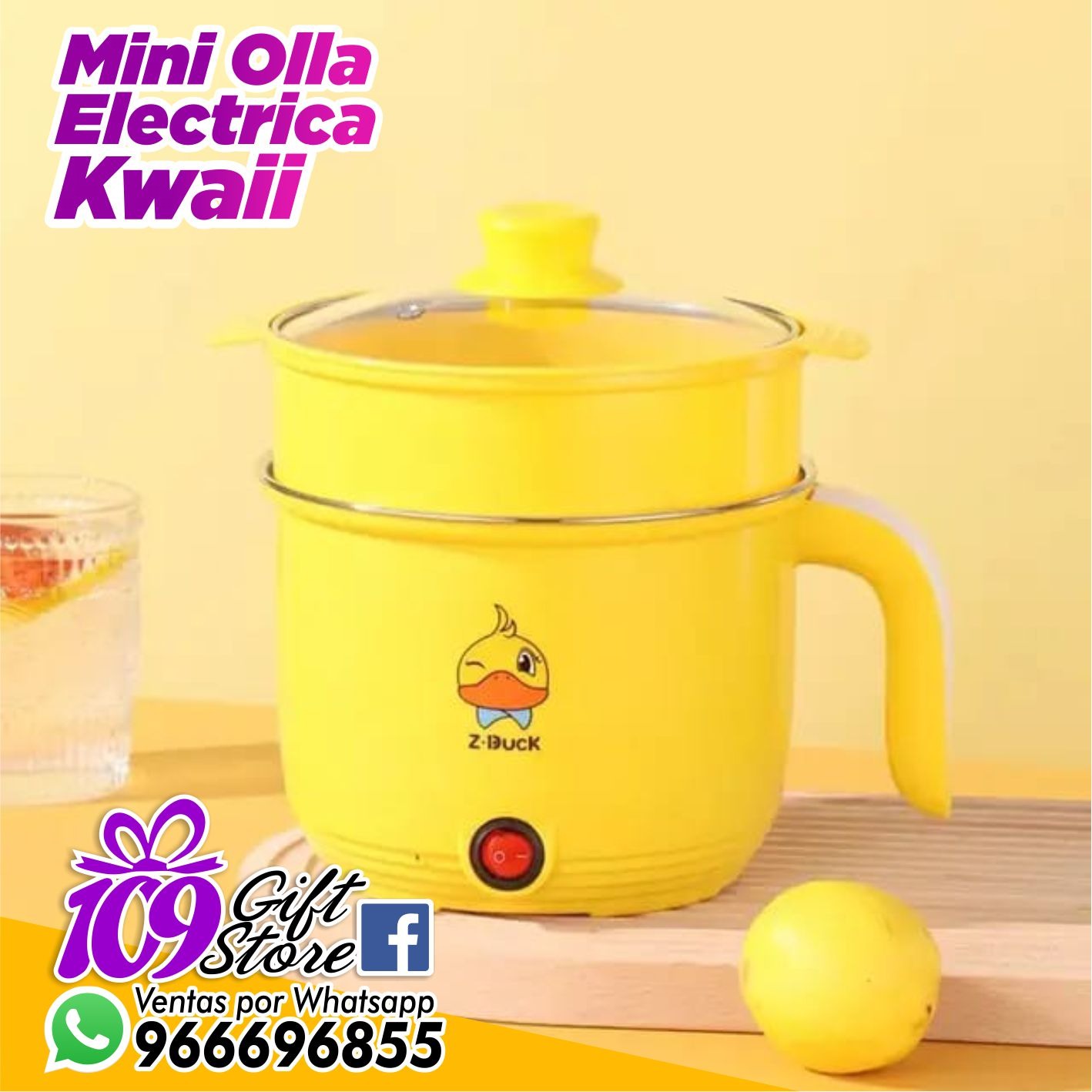 Mini Olla Eléctrica Multifuncional Acero Inoxidable