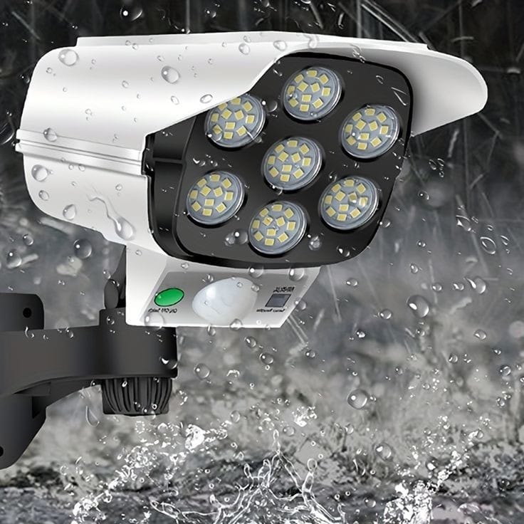 Foco Solar Tipo Cámara Con Sensor de Movimiento