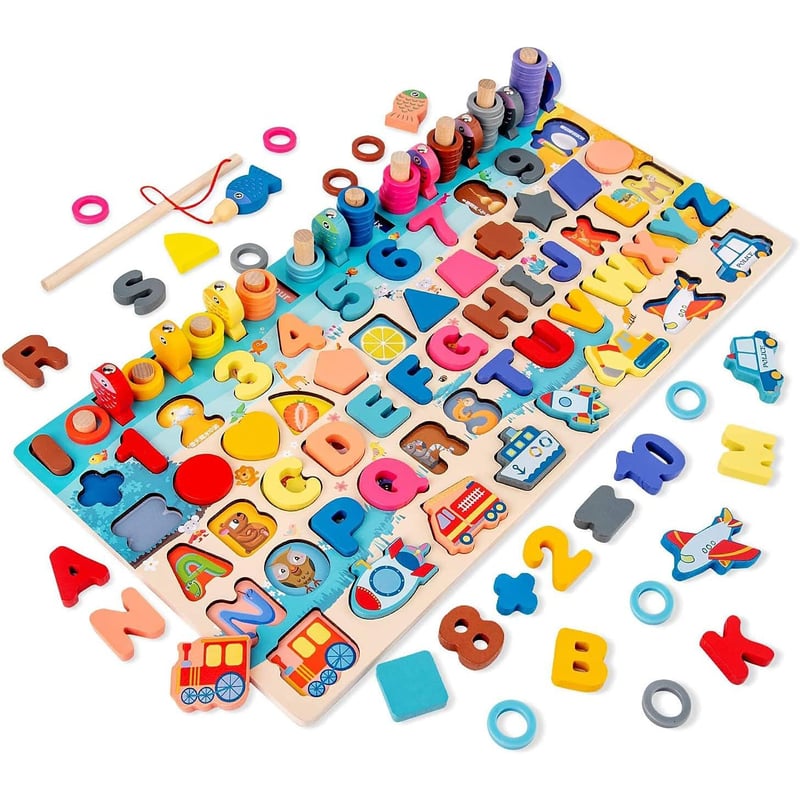 Tablero Didáctico Montessori 7 en 1