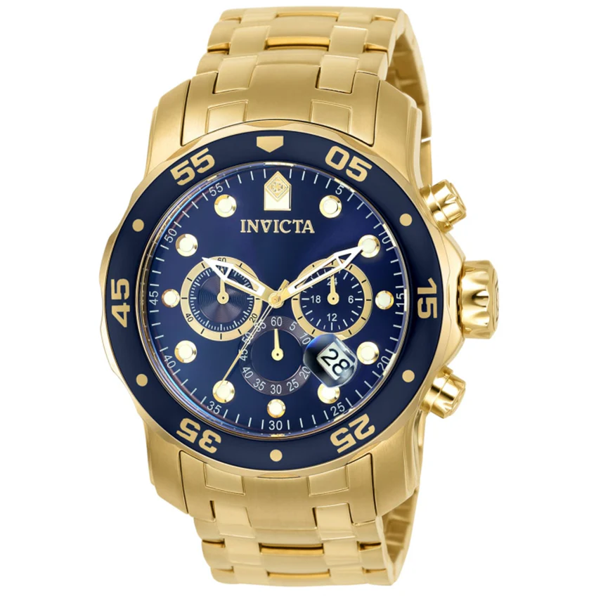 Invicta Pro Diver SCUBA Mens Watch  48mm, Gold (0073)