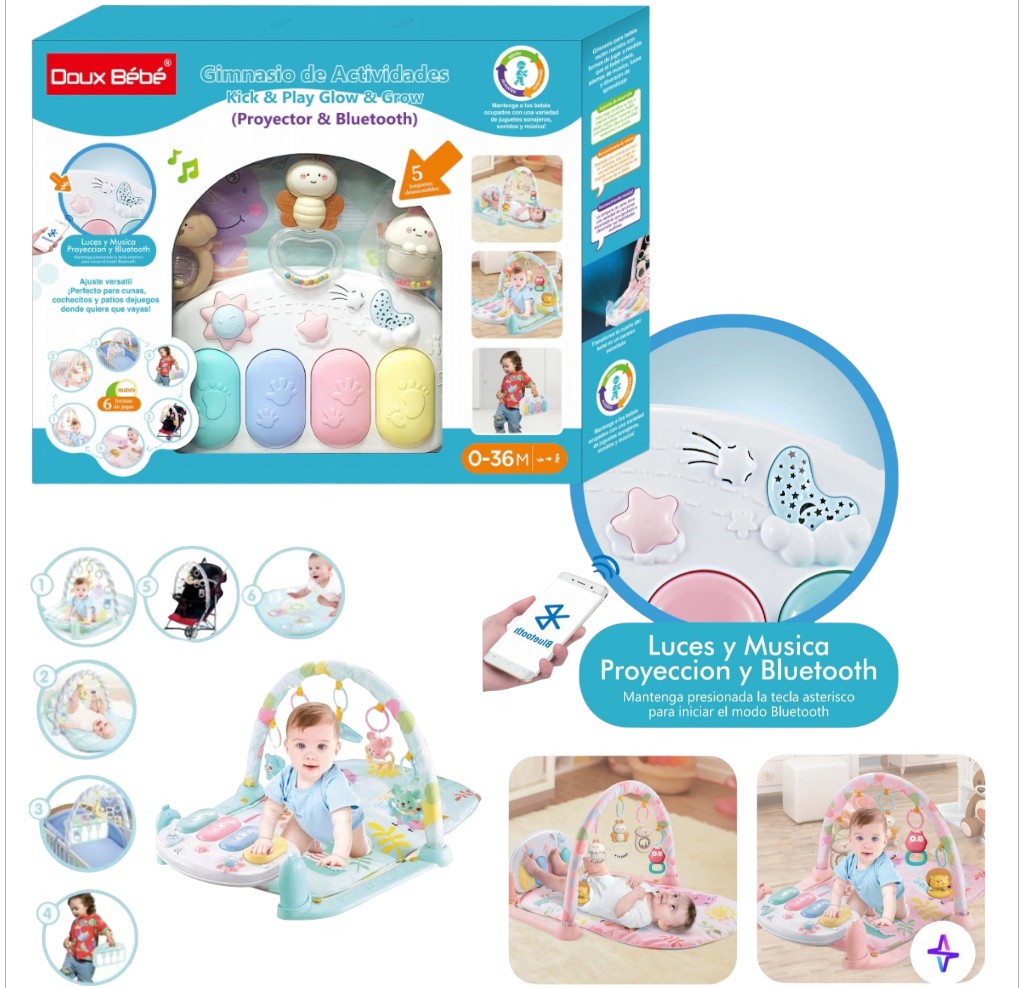 GIMNASIO BLUETOOTH PASTEL