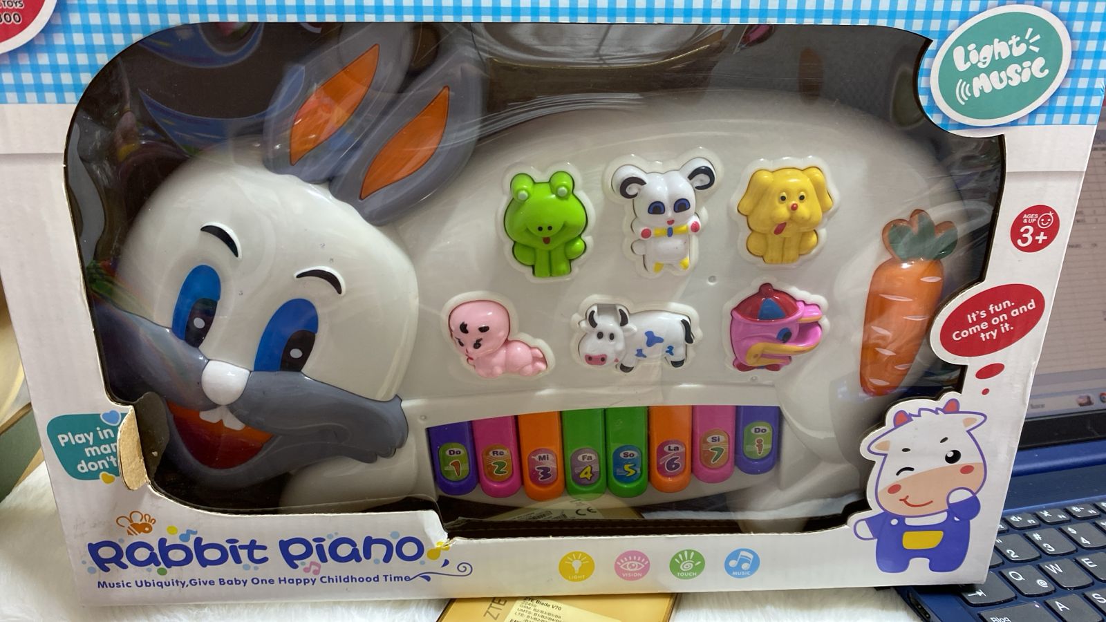 PIANO MUSICAL CONEJO 