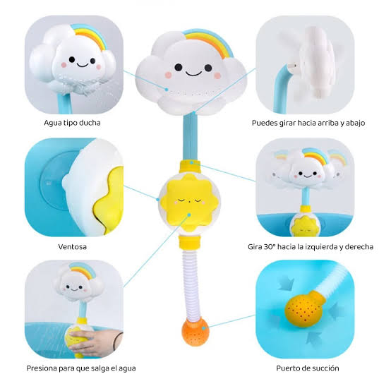 REGADERA  NUBE A PRESION 