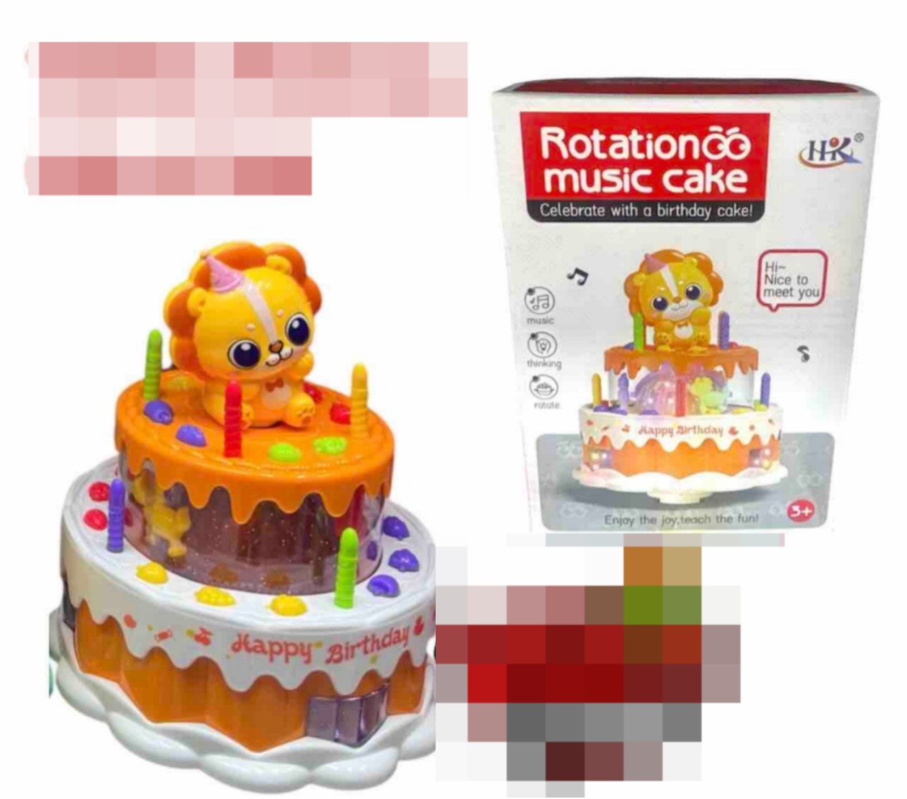 TORTA MUSICAL CON ANIMALITOS 