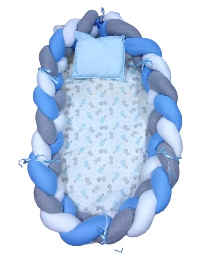 NIDO TRENZADO AZUL CON PLOMO