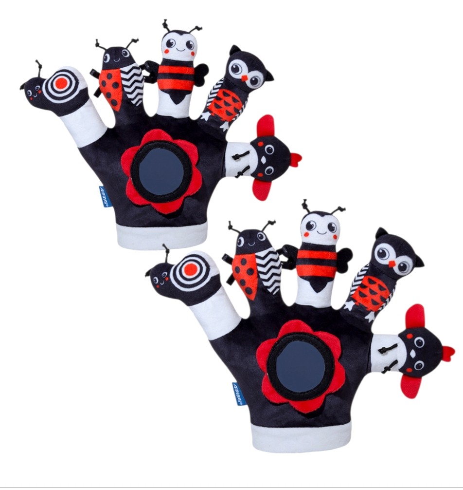 TITERE DE MANO BLANCO Y NEGRO