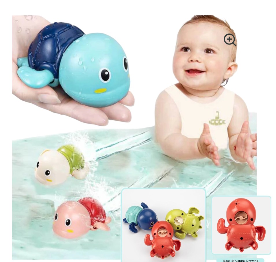 JUGUETE DE BAÑO TORTUGA 