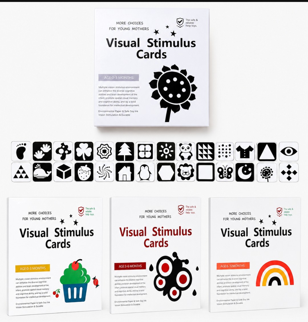 PACK TARJETAS VISUALES x 4 tarjetas