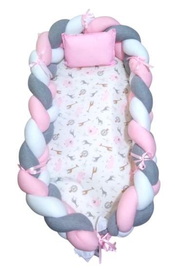 NIDO TRENZADO ROSADO CON MELANGE