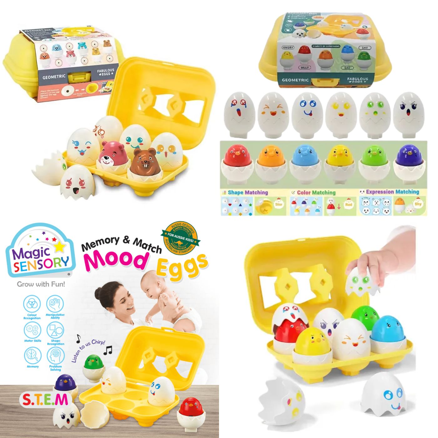 HUEVOS X6 FIGURAS Y FORMAS